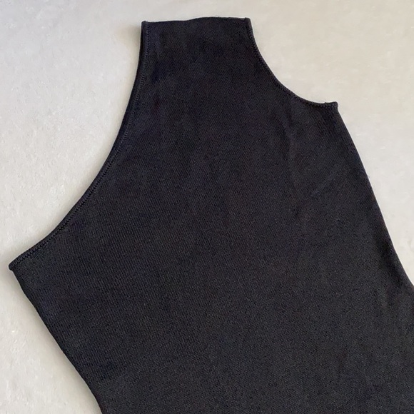 {RL} Ralph Lauren | Black Label One Shoulder Silk Blend Dress Black (2 ?) - Picture 5 of 16